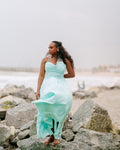 THE VINE CORSET SET (TIFFANY BLUE)