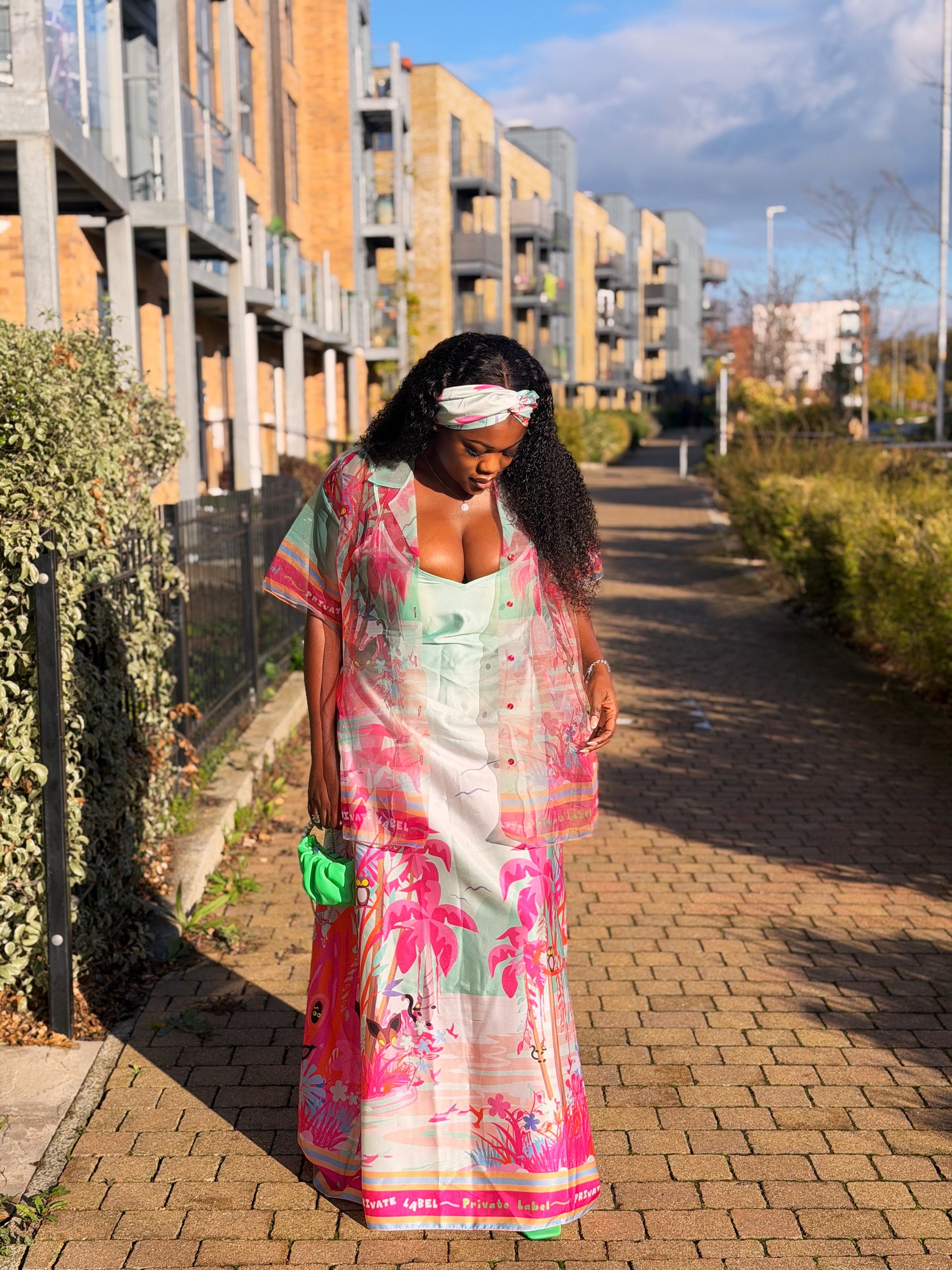 TROPICANA DRESS (TEAL)