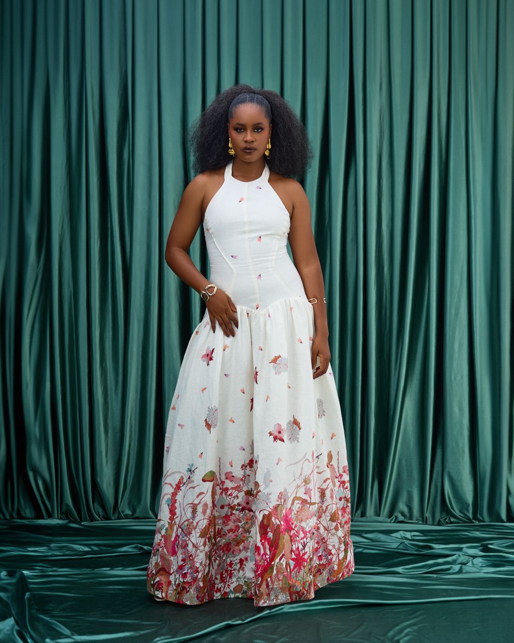 YARA LINEN DRESS (RED)