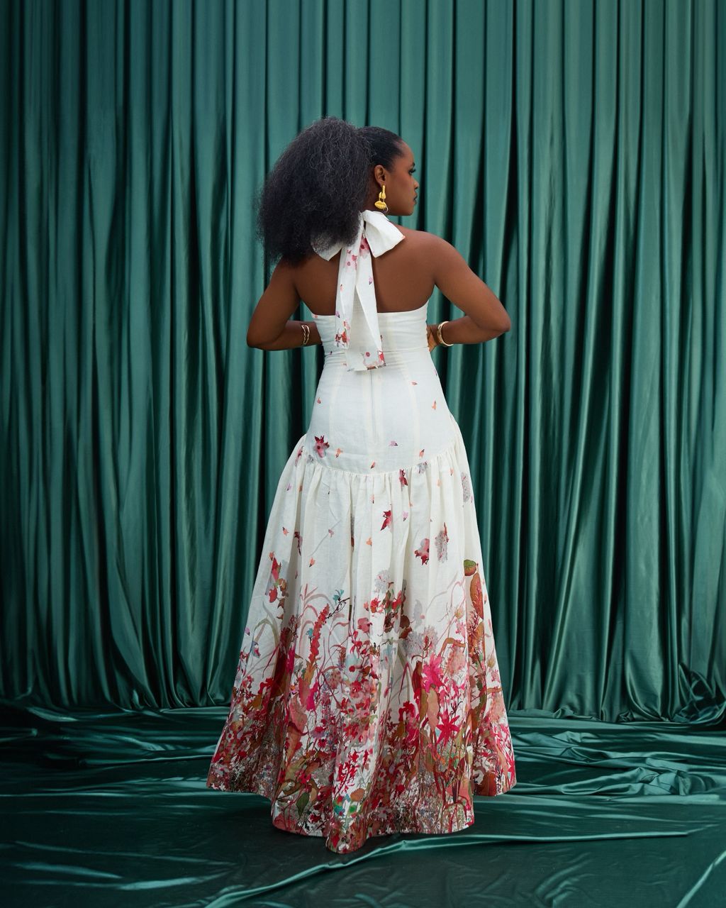 YARA LINEN DRESS (RED)