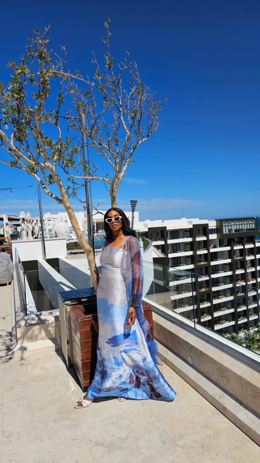 AYABA SET BLUE (LONGER BRALETTE)